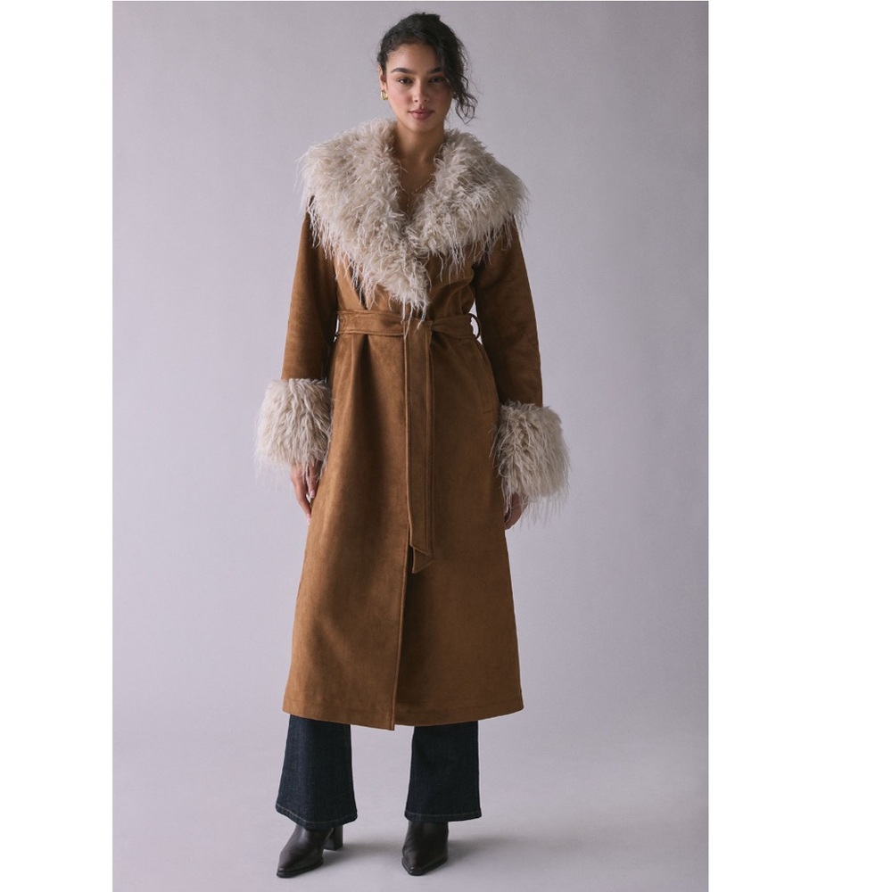 Rare Brand New W Tag Urban Outfitters Tan Pennylane Coat